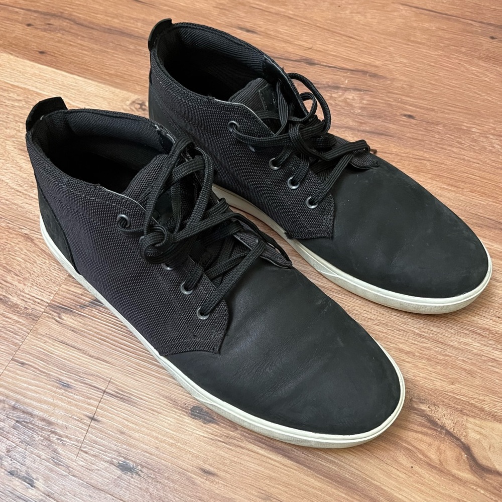 Timberland leather/canvas oxfords, size 10